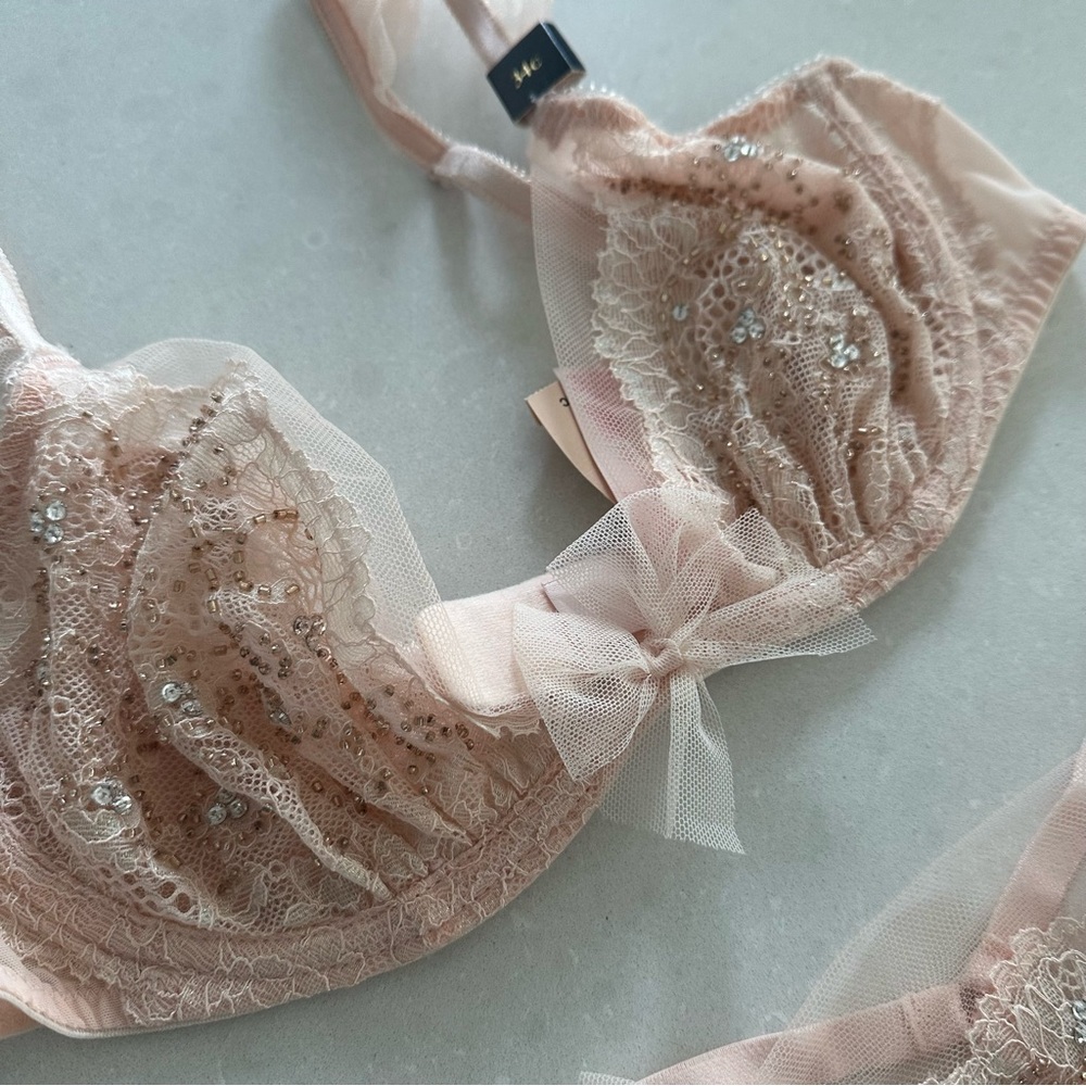 Victoria's Secret Dream Angels Fashion Show 2014 Beaded Bra 34C & Thong M Set - Picture 11 of 14
